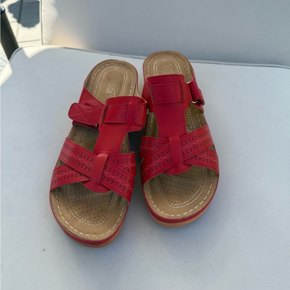 Shibever Red Women's Sandals